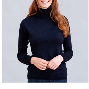 WILLIAM LOCKIE cashmere turtleneck sweater size large